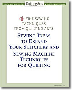 Free guide to fine sewing techniques and stitchery fun for quilters.