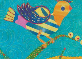Power to the Hand Stitcher by Laura Wasilowski Power to the Hand Stitcher by Laura Wasilowski