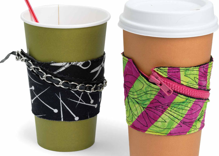 Handmade Gift Ideas: Coffee Cuff with a Zipper