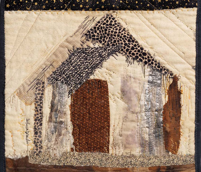 Create a handmade quilted collage like this one with this free download.