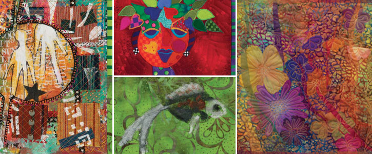 Free download with four projects to help you learn how to make a quilt by hand, by machine, and by imagination.