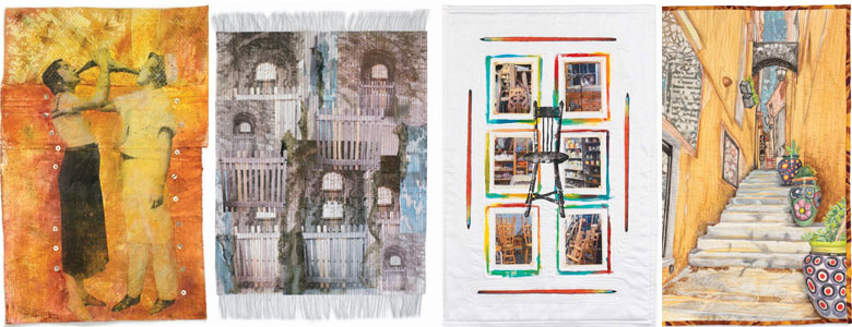 Learn how to make each of these quilt pieces using image transfer to paper or fabric.