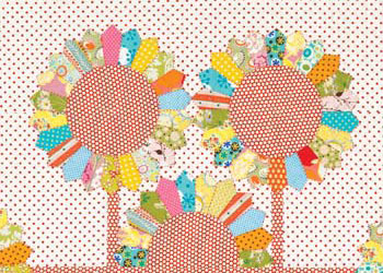 Applique Quilt Blocks: A Dotty Garden by Sarah Fielke