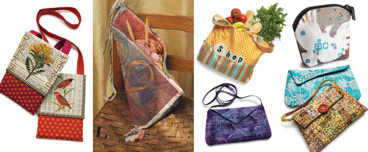 Get all seven free quilted bags, handbags and purses designs.