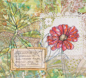 Drawing and Thread Painting Tutorial: Nostalgia Series