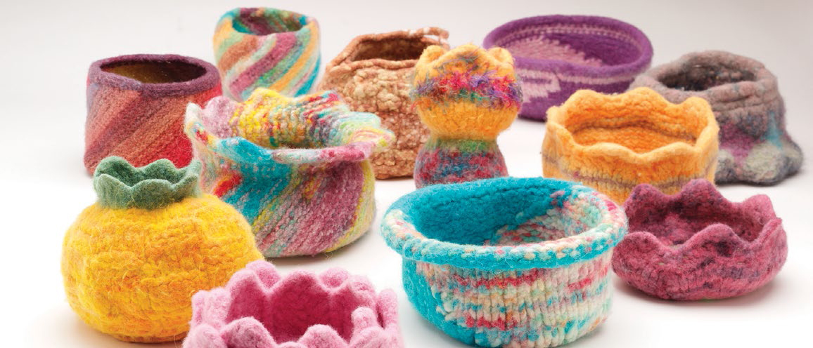 Learn how to create a felted yarn in this free eBook felted yarn
