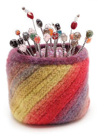 Projects for felting yarn felted bowl