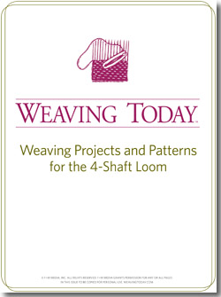 Weaving on 4-shaft looms