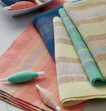 weaving towels and placemats