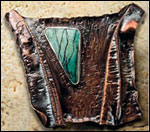 Fold Formed Bronze Brooch