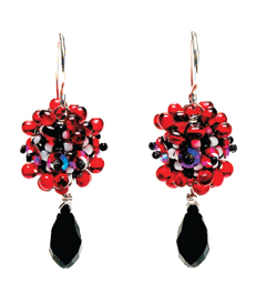 Cancan Earrings from Sead Bead Fusion