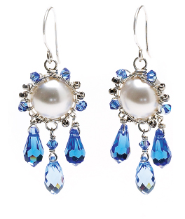 Pearl Berceau Earrings from Sead Bead Fusion