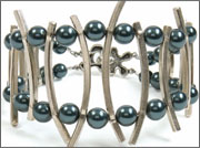 Tahitian Path by Cynthia Kimura Silver and Pearl bracelet
