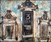 Dirty Hands Make Great Art: Found Ojbect House Canvas