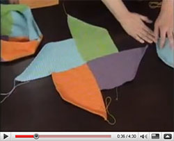 Watch Kim and me fooling around with the Swirling Bag on Knitting Daily TV