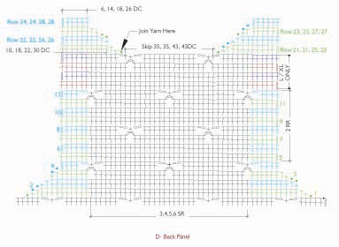 Rebecca Vest Stitch Diagram