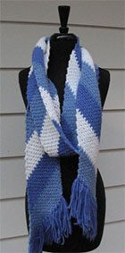 Blue Stripe Scarf