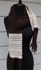 Brown Stripe Scarf