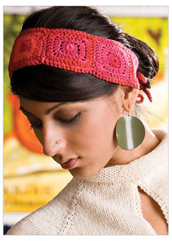 Granny Squares Four Corners Headband