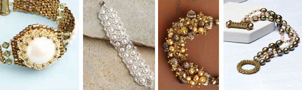 Use all your favorite beading pearls for these great patterns beading-with-pearls