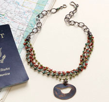 Sharpen your pearl knotting skills with this free project. Pearl Necklace Designs: Birdsong