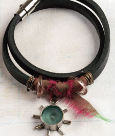 Get tips for leather jewerly making free when you download this eBook! leather-jewelry