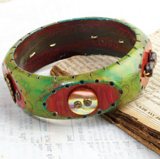 Mix elements to create wood jewelry using beads and other art materials wood-jewelry-making