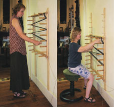 Learn how to properly use a warping board using-a-warping-board
