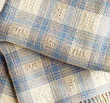 Soft woven throw blanket