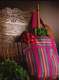 Handwoven market bag by Margaret Gaynes