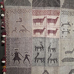 Handwoven textile from Acha Alta, Peru