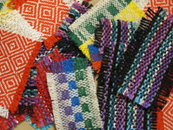 Fabric squares for cardmaking