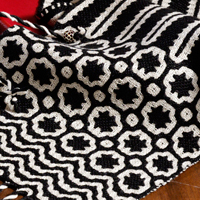 Deflected doubleweave scarf