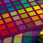 Color windows in doubleweave