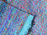Liz's first fabric on her new loom