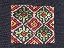 Handwoven fair trade fabric with traditional patterns