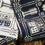 Handwoven coverlet corners