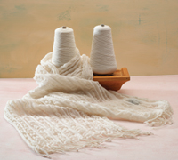 Collapse Weave Scarf with High Energy Meriono Wool by Anne Field