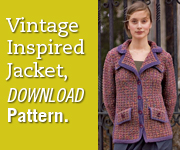 vintage inspired jacket side ad