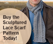 sculptured lace scarf ad