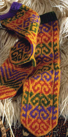 Turkish Rams Horn Knitted Socks Kit