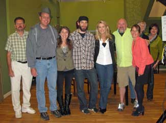 Knitting Daily TV crew with guest star Deborah Norville