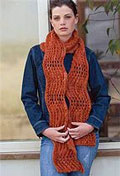Wavy Orange Scarf