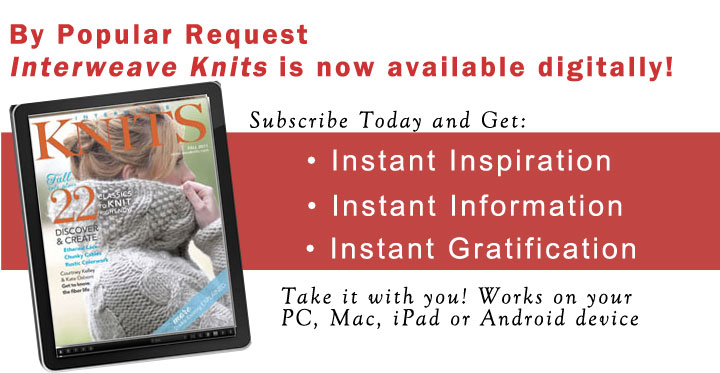 Interweave Knits is Now Available Digitally