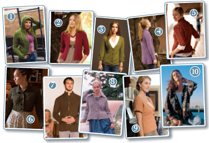 Best of 2010: Top Ten Patterns for Knitted Cardigans