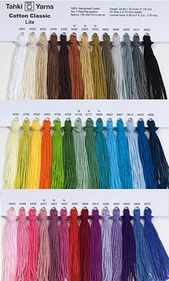 Cotton Classic Lite Color Card