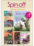 Spin Off 2006-2007 CD Collection spinning, Spin-off, plying, handspun yarn, art yarn, dying, natural dying, novelty yarn, drafting, Specialty Fiber Collection CDs