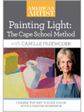 Painting Light: The Cape School Method with Camille Przewodek DVD painting color, color mixing, painting light effects, color mixing demo, color lesson, oil painting, still life demo, still life painting, Camille Przewodek