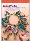 Mixed Media: Beaded Bracelets with Fiber Beads, Crystals, Resin, and Wire beaded bracelet, jewelry making, jewelry designs, how to make jewelry, bead bracelet, fiber beads