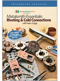 Metalsmith Essentials: Riveting & Cold Connections DVD metalsmith, Riveting, Cold Connections, cold connection jewelry, how to rivet jewelry, riveting jewelry, jewlery rivets